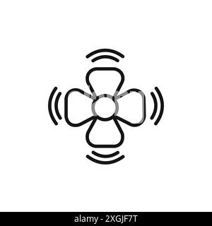 Ventilationssymbol Vektor-Logo-Set-Kollektion für Web-App-ui Stock Vektor