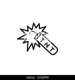 TNT Dynamit Symbol Vektor Logo Set Sammlung für Web App ui Stock Vektor