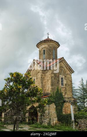 Kloster Martvili - ein frühmittelalterlicher christlicher Kirche- und Klosterkomplex in der Stadt Martvili in der Region Samegrelo-Zemo Svaneti in der Stadt M. Stockfoto
