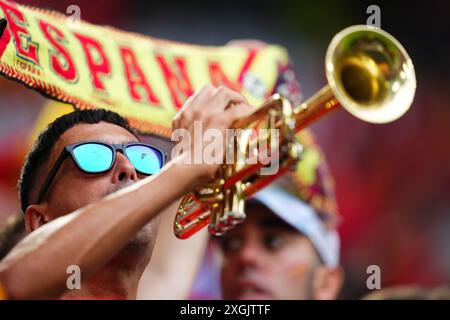 München, Deutschland. Juli 2024. Während des Spiels der UEFA Euro 2024 zwischen Spanien und Frankreich, das Halbfinale, wurde am 9. Juli 2024 im Allianz Arena Stadion in München ausgetragen. (Foto: Bagu Blanco/PRESSINPHOTO) Credit: PRESSINPHOTO SPORTS AGENCY/Alamy Live News Stockfoto