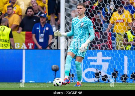 München, Deutschland. Juli 2024. MÜNCHEN, DEUTSCHLAND - 2. JULI: Bart Verbruggen aus den Niederlanden beim Achtelfinale der UEFA EURO 2024 zwischen Rumänien und den Niederlanden am 2. Juli 2024 in München. (Foto: Joris Verwijst/BSR Agency) Credit: BSR Agency/Alamy Live News Stockfoto