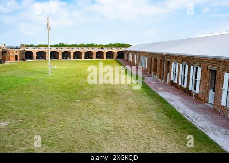 Blick auf das historische Fort Zachary in Key West Florida Stockfoto