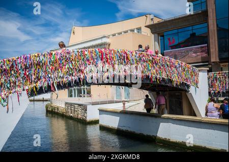 Brücke Ponte LACOS de Amizade, Aveiro, Portugal Stockfoto