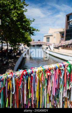 Brücke Ponte LACOS de Amizade, Aveiro, Portugal Stockfoto