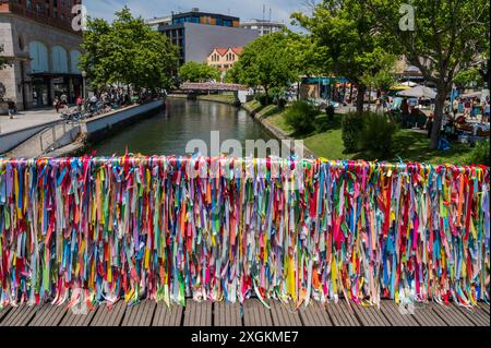 Brücke Ponte LACOS de Amizade, Aveiro, Portugal Stockfoto