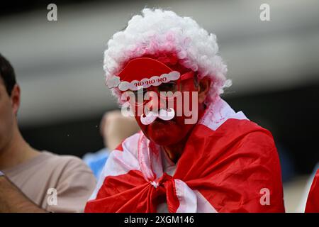 East Rutherford, Usa. November 2022. EAST RUTHERFORD, USA - 10. JULI: Fans und Fans Kanadas beim CONMEBOL Copa America USA 2024 Spiel zwischen Kanada und Argentinien im MetLife Stadium am 10. Juli 2024 in East Rutherford, USA. (Foto: Pablo Morano/BSR Agency) Credit: BSR Agency/Alamy Live News Stockfoto