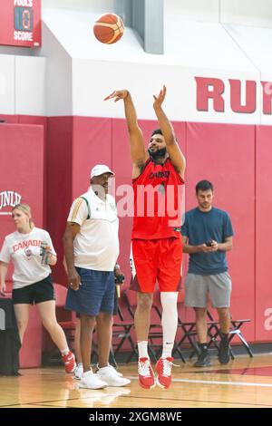 Denver Nuggets Point Guard Jamal Murray trainierte vor den Olympischen Sommerspielen im Mendenhall Center mit Team Canada Stockfoto