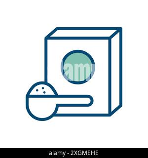 Detergent Symbol Vektor-Designvorlage in weißem Hintergrund Stock Vektor