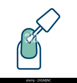 Nails Icon Vektor Design Vorlage in weißem Hintergrund Stock Vektor