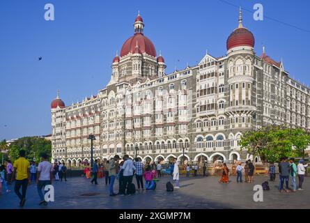 Mumbai, Indien - 13. April 2024: Das Taj Mahal Palace Hotel ist ein traditionelles Luxushotel in der Region Colaba in Mumbai, Indien Stockfoto