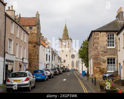 Die High Street in Pittenweem, Fife, Schottland, Großbritannien. Stockfoto