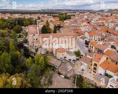 Kloster San Pablo, 14. Jahrhundert, gotisch-mudéjar-Stil, Penafiel, Provinz Valladolid, Castilla y Leon, Spanien Stockfoto