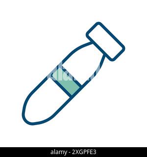 Torpedo-Symbol-Vektor-Designvorlage in weißem Hintergrund Stock Vektor