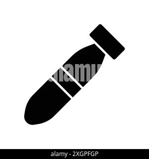 Torpedo-Symbol-Vektor-Designvorlage in weißem Hintergrund Stock Vektor