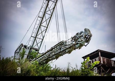 Mildenberg OT von Zehdenick im Landkreis Oberhavel im Bundesland Brandenburg, Industriedenkmal Ziegeleipark - 10.07.2024 Brandenburg *** Mildenberg OT von Zehdenick im Landkreis Oberhavel im Bundesland Brandenburg, Industriedenkmal Ziegeleipark 10 07 2024 Brandenburg Stockfoto