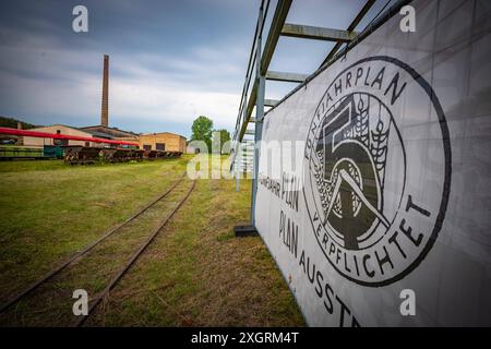 Mildenberg OT von Zehdenick im Landkreis Oberhavel im Bundesland Brandenburg, Industriedenkmal Ziegeleipark - 10.07.2024 Brandenburg *** Mildenberg OT von Zehdenick im Landkreis Oberhavel im Bundesland Brandenburg, Industriedenkmal Ziegeleipark 10 07 2024 Brandenburg Stockfoto