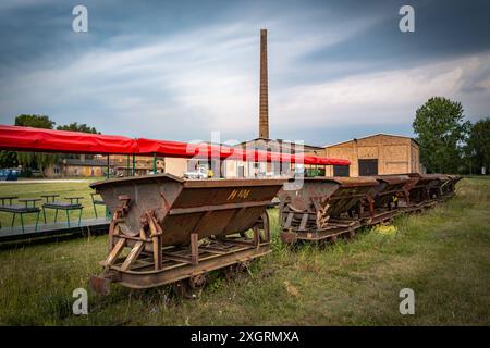 Mildenberg OT von Zehdenick im Landkreis Oberhavel im Bundesland Brandenburg, Industriedenkmal Ziegeleipark - 10.07.2024 Brandenburg *** Mildenberg OT von Zehdenick im Landkreis Oberhavel im Bundesland Brandenburg, Industriedenkmal Ziegeleipark 10 07 2024 Brandenburg Stockfoto