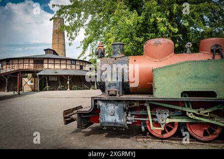 Mildenberg OT von Zehdenick im Landkreis Oberhavel im Bundesland Brandenburg, Industriedenkmal Ziegeleipark - 10.07.2024 Brandenburg *** Mildenberg OT von Zehdenick im Landkreis Oberhavel im Bundesland Brandenburg, Industriedenkmal Ziegeleipark 10 07 2024 Brandenburg Stockfoto