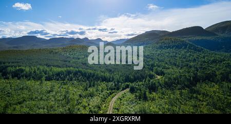 Laurentides Mountains in Charlevoix, Québec Stockfoto