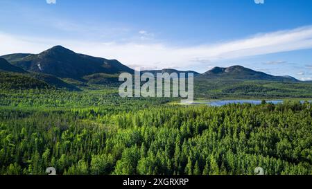 Laurentides Mountains in Charlevoix, Québec Stockfoto