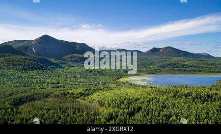 Laurentides Mountains in Charlevoix, Québec Stockfoto