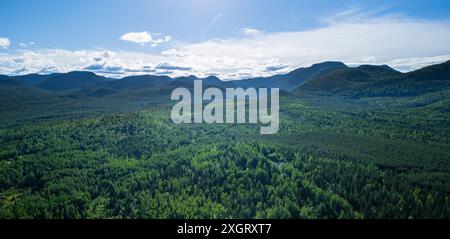 Laurentides Mountains in Charlevoix, Québec Stockfoto