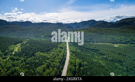 Laurentides Mountains in Charlevoix, Québec Stockfoto