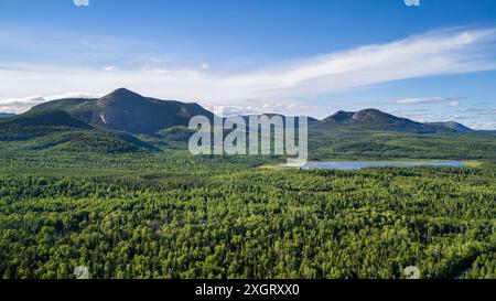 Laurentides Mountains in Charlevoix, Québec Stockfoto