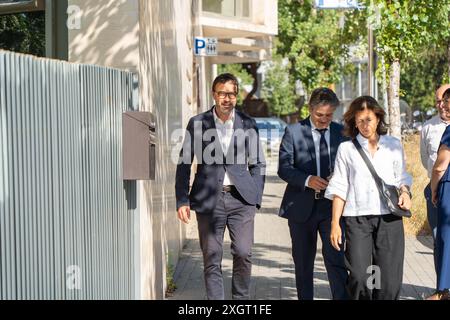 Barcelona, Spanien. Juli 2024. Auf dem Bild: Josep Rius, Oriol Pujol i Ferrusola News Politics -Barcelona, Spanien Mittwoch, 10. Juli 2024 (Foto: Eric Renom/LaPresse) Credit: LaPresse/Alamy Live News Stockfoto