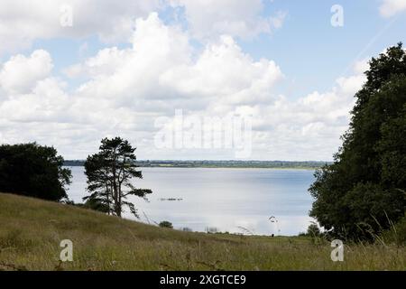 Lough Ennell auf dem Gelände des Belvedere House and Gardens in County Westmeath, Irland. Stockfoto