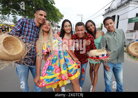 conceicao do almeida, bahia, brasilien - 23. juni 2024: Die Festlichkeiten von Sao Joao werden in Bahia gefeiert. Stockfoto