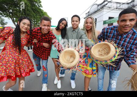 conceicao do almeida, bahia, brasilien - 23. juni 2024: Die Festlichkeiten von Sao Joao werden in Bahia gefeiert. Stockfoto