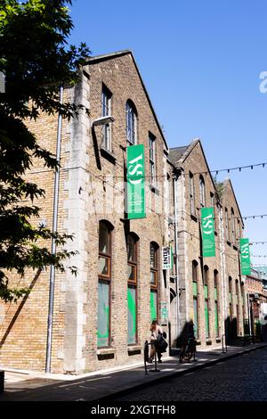 Gaiety School of Acting, National Theatre School of Ireland, in der Essex Street West, Temple Bar, Dublin, Irland. Stockfoto