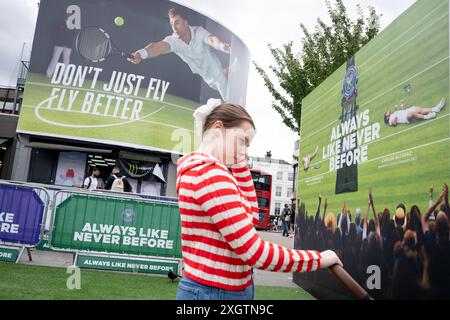 In der zweiten Woche der Meisterschaft der All England Lawn Tennis Association, am 9. Juli 2024, in London, England. Stockfoto