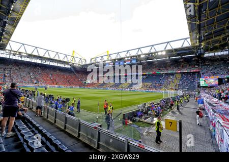 DORTMUND, 10.07.2024, BVB-Stadion, Fußball-Europameisterschaft Euro2024, Halbfinalspiel Nr. 50 zwischen den Niederlanden und England. Überblick über das Stadion Stockfoto