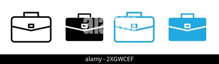 Case Symbol Logo Vektorkontur in Schwarz-weiß Stock Vektor