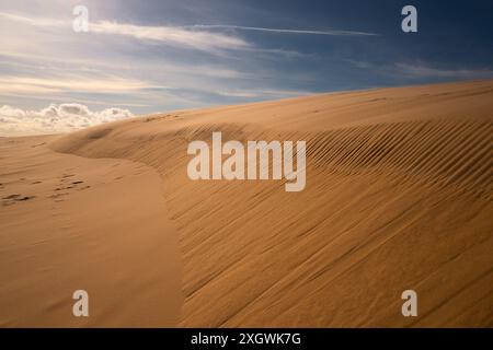 Wunderschöne Dünen des Slowinski-Nationalparks an der Ostsee, Leba. Polen Stockfoto