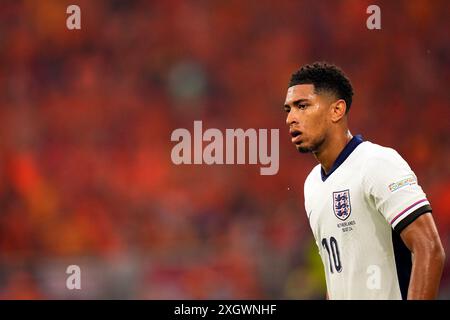 England Jude Bellingham während eines Halbfinalspiels zwischen den Niederlanden und England beim Fußball-Turnier der Euro 2024 in Dortmund im Signal Iduna Park, Deutschland, Mittwoch, 10. Juli 2024.Sport - Fußball. (Foto: Fabio Ferrari/LaPresse) Credit: LaPresse/Alamy Live News Stockfoto