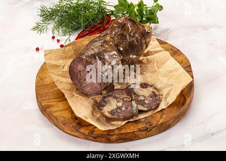 Kazy: Traditionelle kasachische Pferdefleischwurst Stockfoto