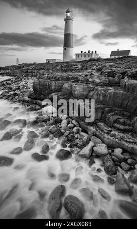 Portland Bill Lighthouse, Weymouth, Dorset, Langzeitbelichtung Stockfoto