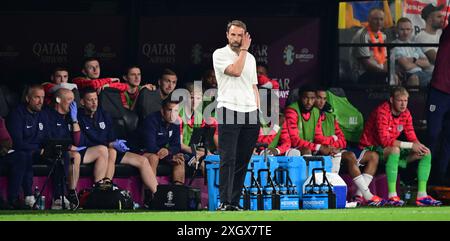 Trainer Gareth Southgate (England) Dortmund, 10.07.2024, Fußball, UEFA EURO 2024 in Deutschland, Halbfinale, Niederlande - England (Foto: Witters/PRESSINPHOTO) Credit: PRESSINPHOTO SPORTS AGENCY/Alamy Live News Stockfoto