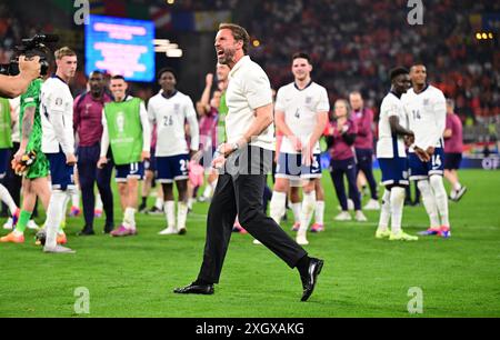 Schlussjubel, Trainer Gareth Southgate (England)Dortmund, 10.07.2024, Fußball, UEFA EURO 2024 in Deutschland, Halbfinale, Niederlande - England 1:2 (Foto: Witters/SIPA USA) Credit: SIPA USA/Alamy Live News Stockfoto