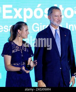 Lloret De Mar, Spanien. Juli 2024. Lloret de Mar, 10-07-2024 König Felipe, Kronprinzessin Leonore von Spanien nimmt an der Feierlichkeiten im Palacio de Congresos Costa Brava Teil Stockfoto