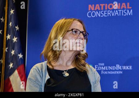 Washington DC, Washington DC, USA. Juli 2024. Spricht auf der National Conservative Conference in Washington, DC, Mittwoch, 10. Juli 2024. (Kreditbild: © Dominic Gwinn/ZUMA Press Wire) NUR REDAKTIONELLE VERWENDUNG! Nicht für kommerzielle ZWECKE! Stockfoto