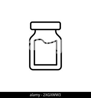 Stau-Symbol Logozeichen Vektorkontur in Schwarz-weiß Stock Vektor