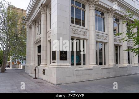 Zions erstes Nationalbankgebäude in Salt Lake City, USA. Stockfoto