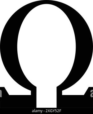 omega Symbol Symbol Illustration Design Stock Vektor