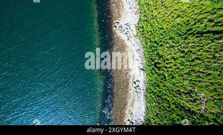 Landschaft der Region Lower Saint Laurent, Quebec Stockfoto