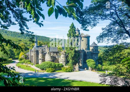 Löwenburg Löwenburg Löwenburg im Park Bergpark Wilhelmshöhe Kassel Nordhessen Hessen, Hessen Deutschland Stockfoto