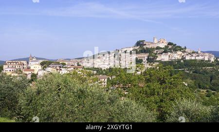 Historischer Kern von Amelia, Gemeinde in der Provinz Terni, Umbrien, Italien, Europa Stockfoto